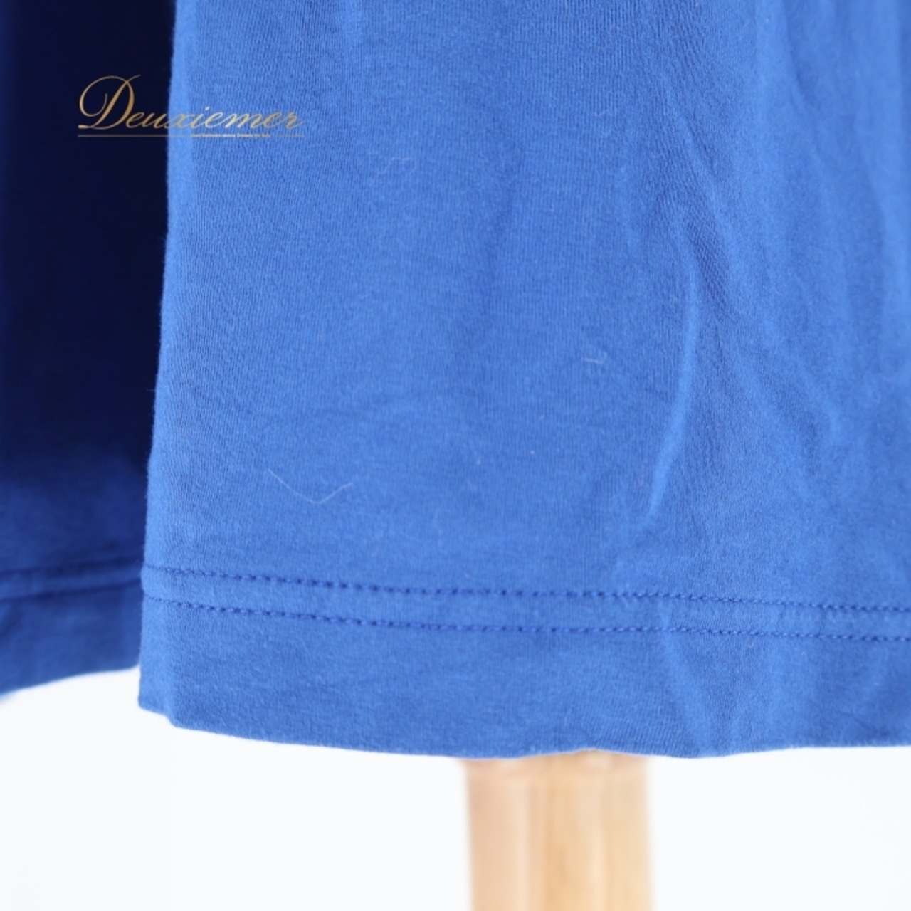 レディース トクコプルミエヴォル TOKUKO 1er VOL トップス ブルー系 日本製 無地 シンプル 伸縮 ストレッチ 青 ハイネック タートルネック 長め丈 チュニック かわいい カジュアル 普段着 鮮やか