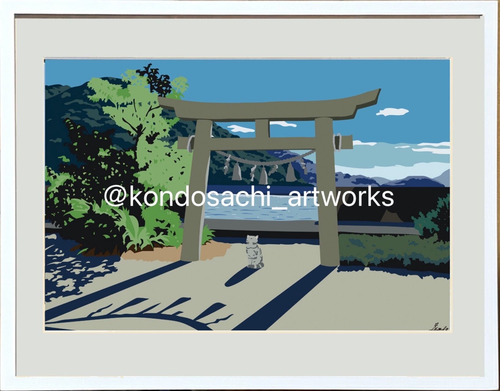 直筆仕上げ油絵【クロード・モネ】ひなげしの小道、サン＝マルタン島