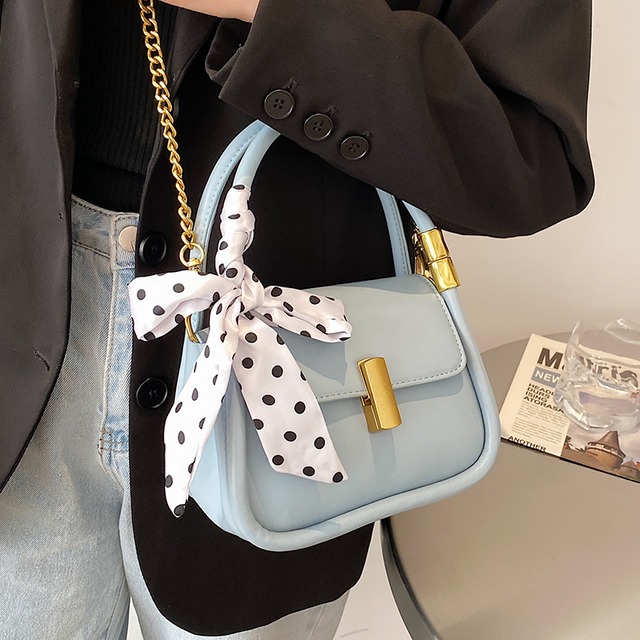 スカーフ サマーレッドチェーン 夏物 シルク スクウェア メッセンジャーバッグ Tiancai_Wing_Bag63541535741