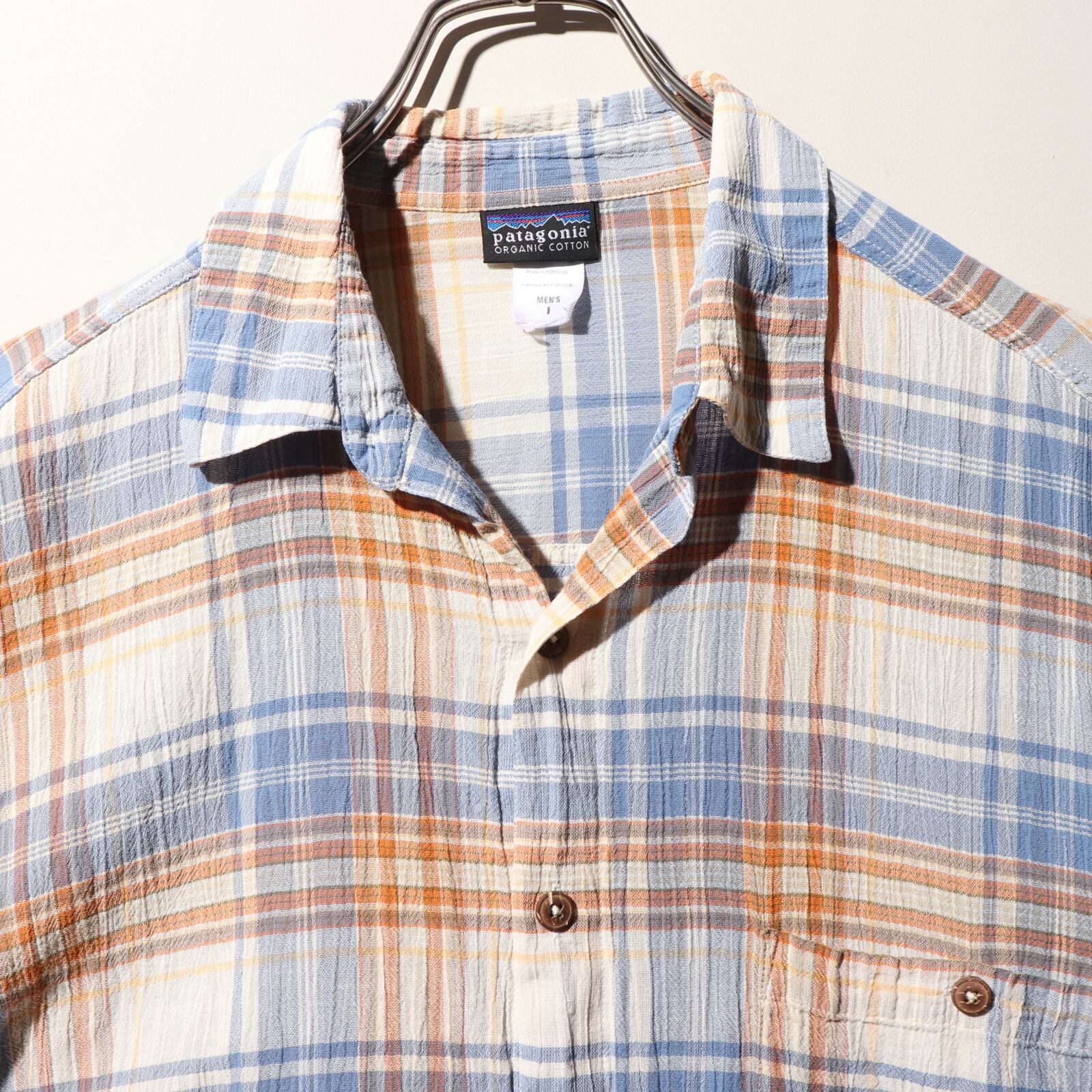 美品 L A/C 04年 ポルトガル製 Yarn Dyed Shirt Patagonia パタゴニア  
