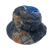 COTEMER Reversible Bucket Hat indigo.kimono × paisley【hat11】