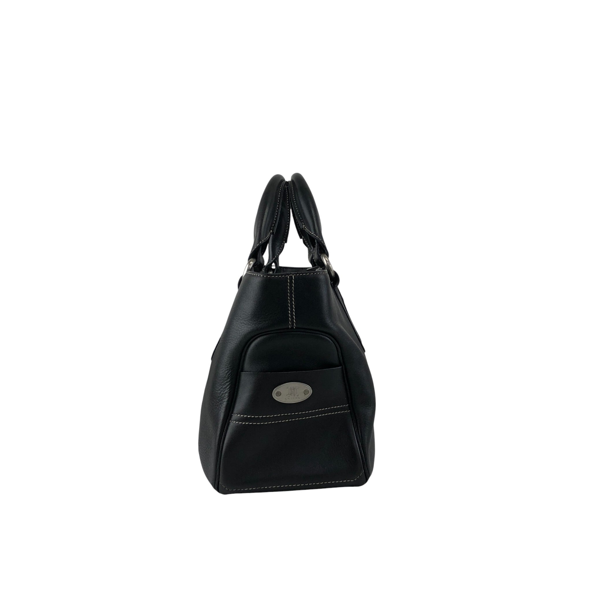 CELINE セリーヌ ハンドバッグ ブラック トリオンフ レザー ブギー