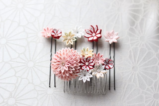 小物 petit bonheur Petit Bonheur（プチボヌール） ・つまみ細工・ヘアアクセサリー