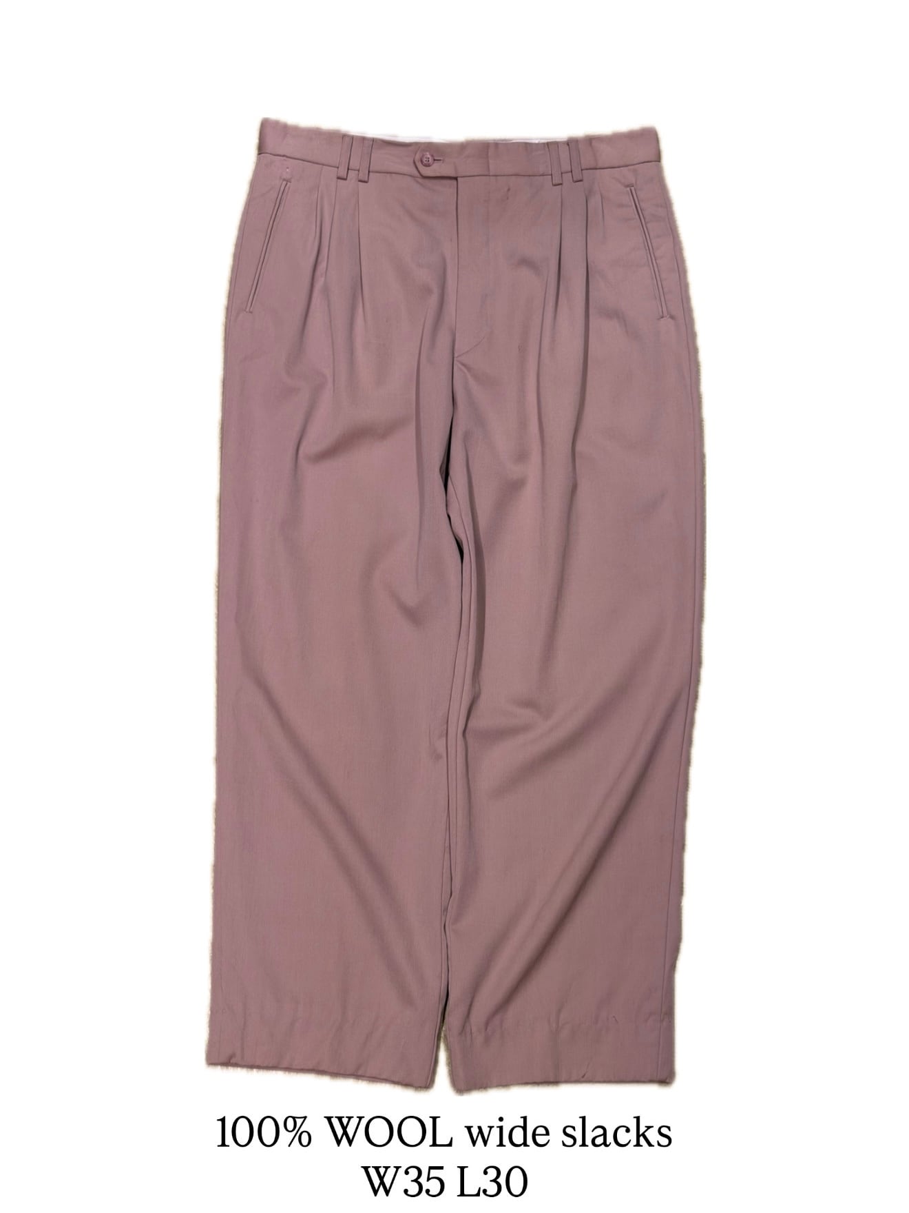 100% LINEN wide slacks 】 T. Harris London リネン パンツ