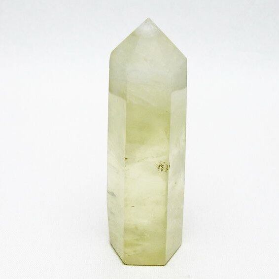 シトリンクォーツ 六角柱 シトリン ポイント 置物 一点物 142-10175