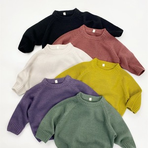 【冬作】韓国風カラフルシンプルセーター