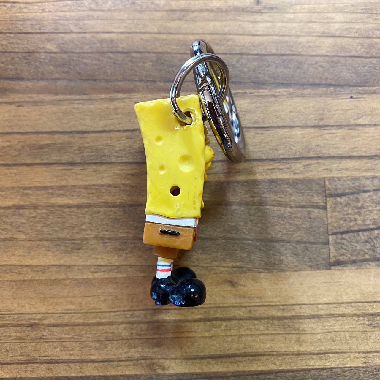 SpongeBob smirking figure keychain
