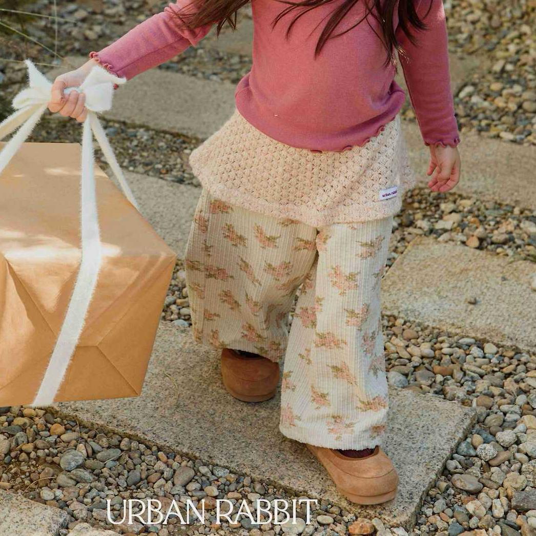 【2点送料無料】«予約»«Urban rabbit» フラワーニットパンツ