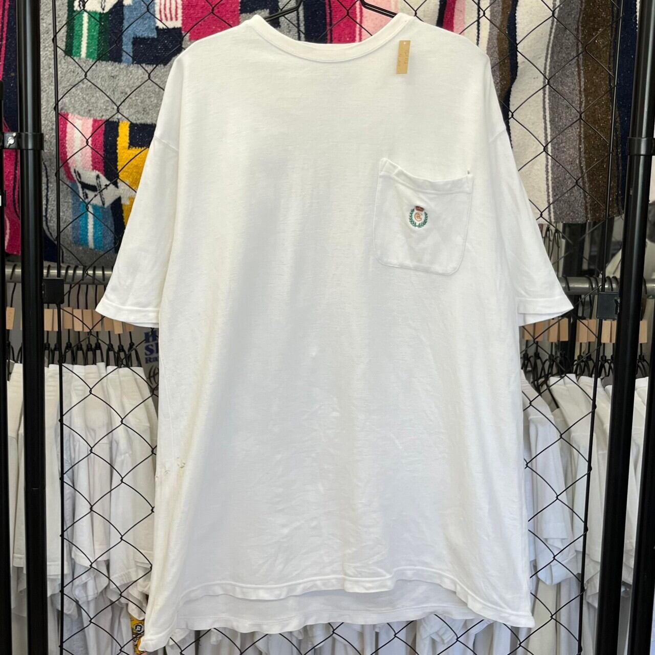 90s- ポロラルフローレン 半袖Tシャツ ワンポイント 刺繍 胸ポケット