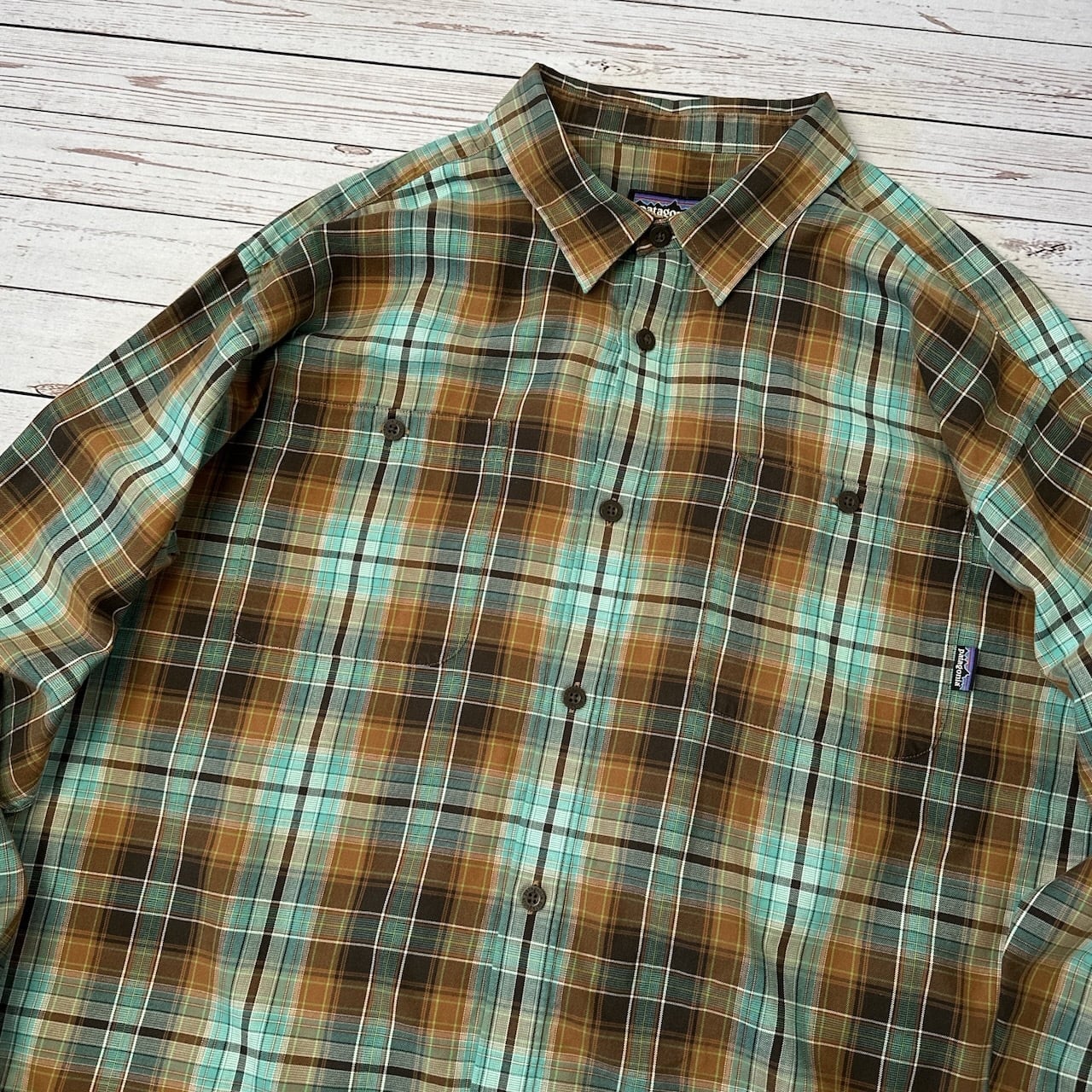 patagonia パタゴニア コットンチェックシャツ 長袖シャツ XLサイズ