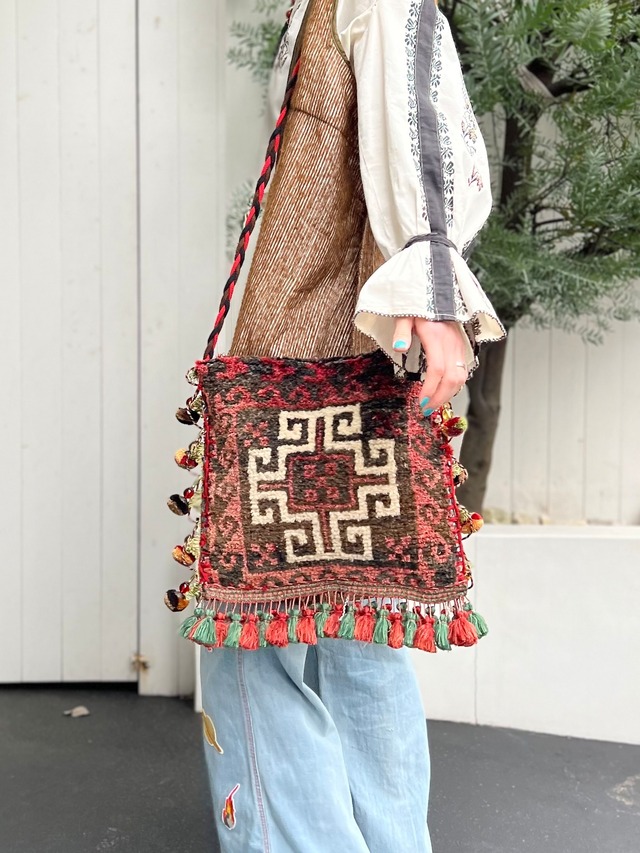 Vintage Afghanistan rug bag ( ヴィンテージ アフガニスタン ラグ バッグ )