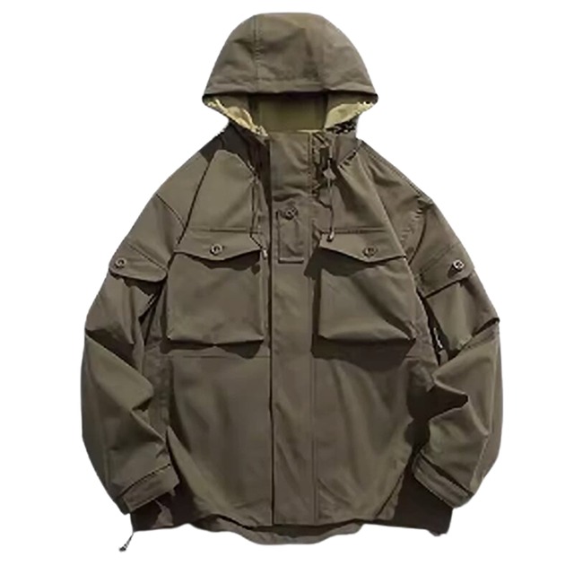 Multi-pocket mountain hoodie 2173
