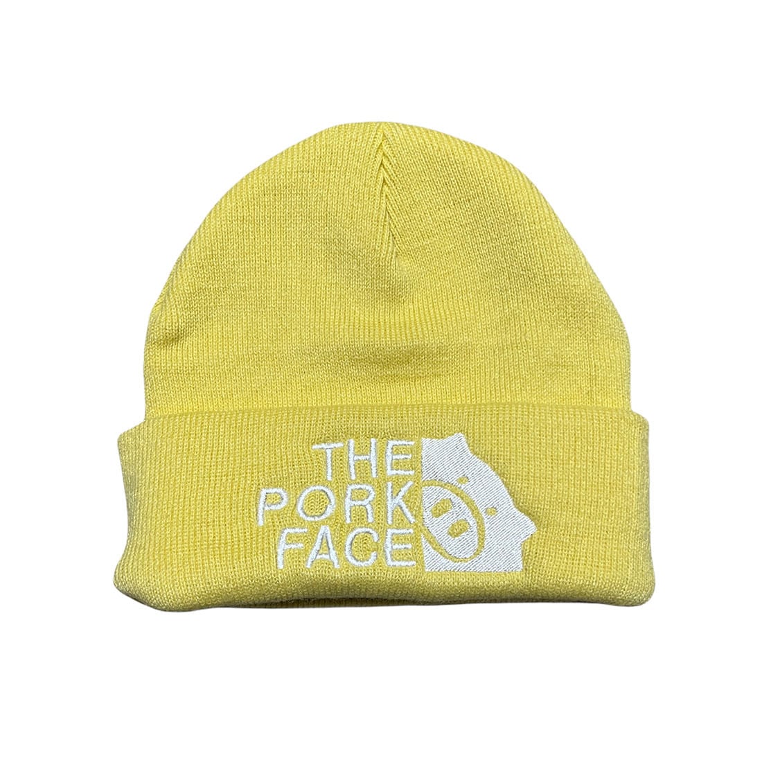 THE PORK FACE(ザ・ポークフェイス) ニット帽 ワッチ 刺繍 オリジナル