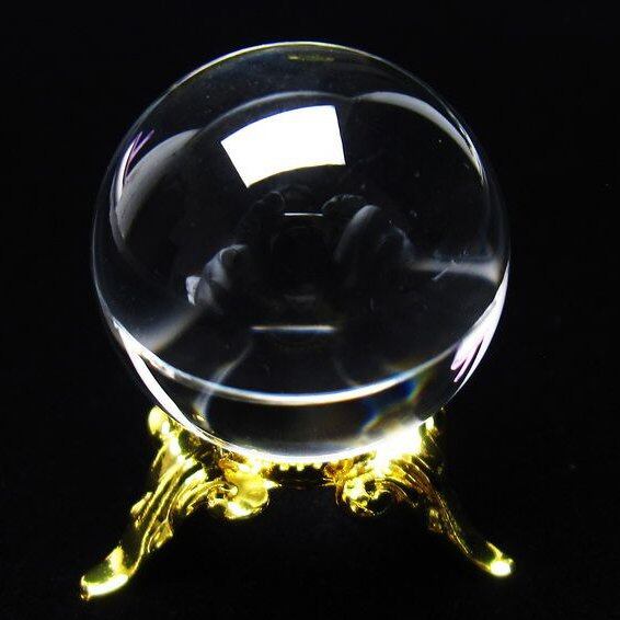 水晶 丸玉 ブラジル産 24mm 一点物 141-6454