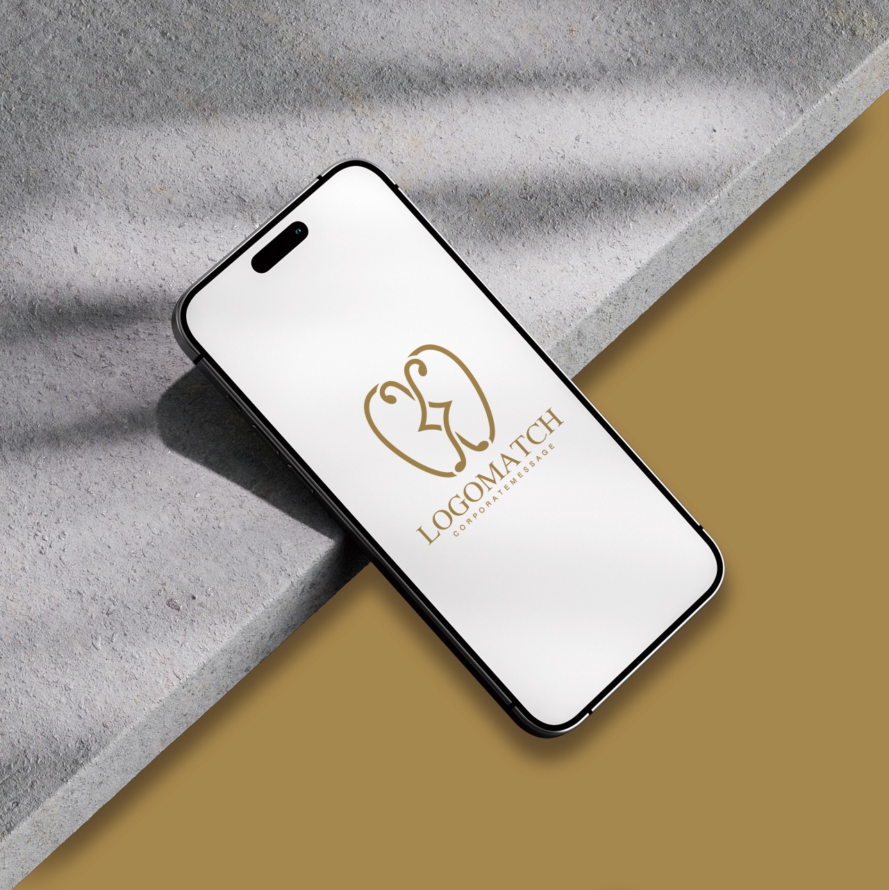 美しく輝く上品な歯のロゴ