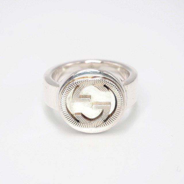 GUCCI 約11.5号 インターロッキングG リング シルバー925 グッチ