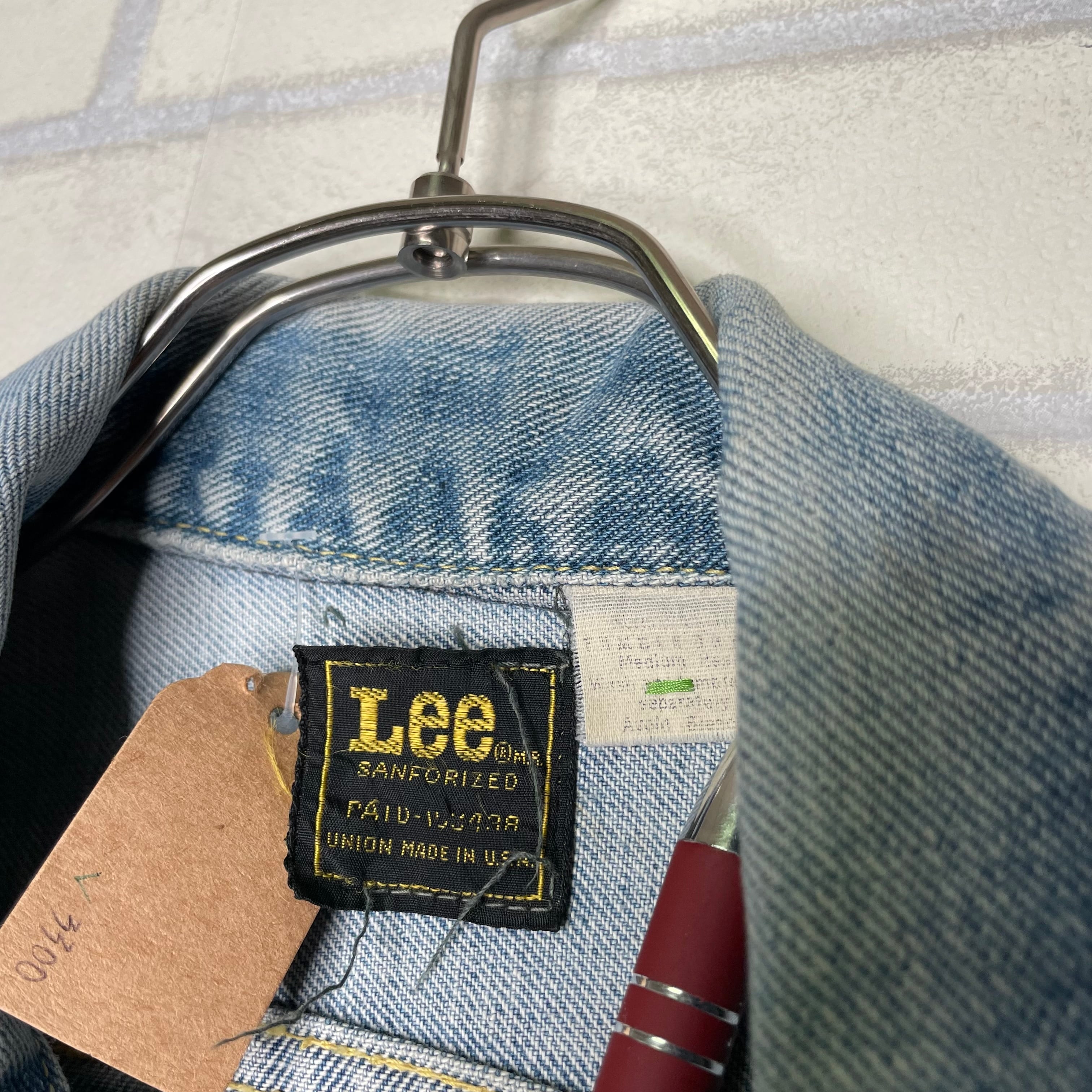80's 】Lee デニムジャケット M ライトブルー RIDERS Made in USA 状態