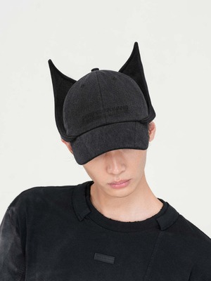【26AW | MEN】Feng Chen Wang フェンチェンワン / キャップ / WASHED-DENIM CAT-EAR CAP　FUF22AC24