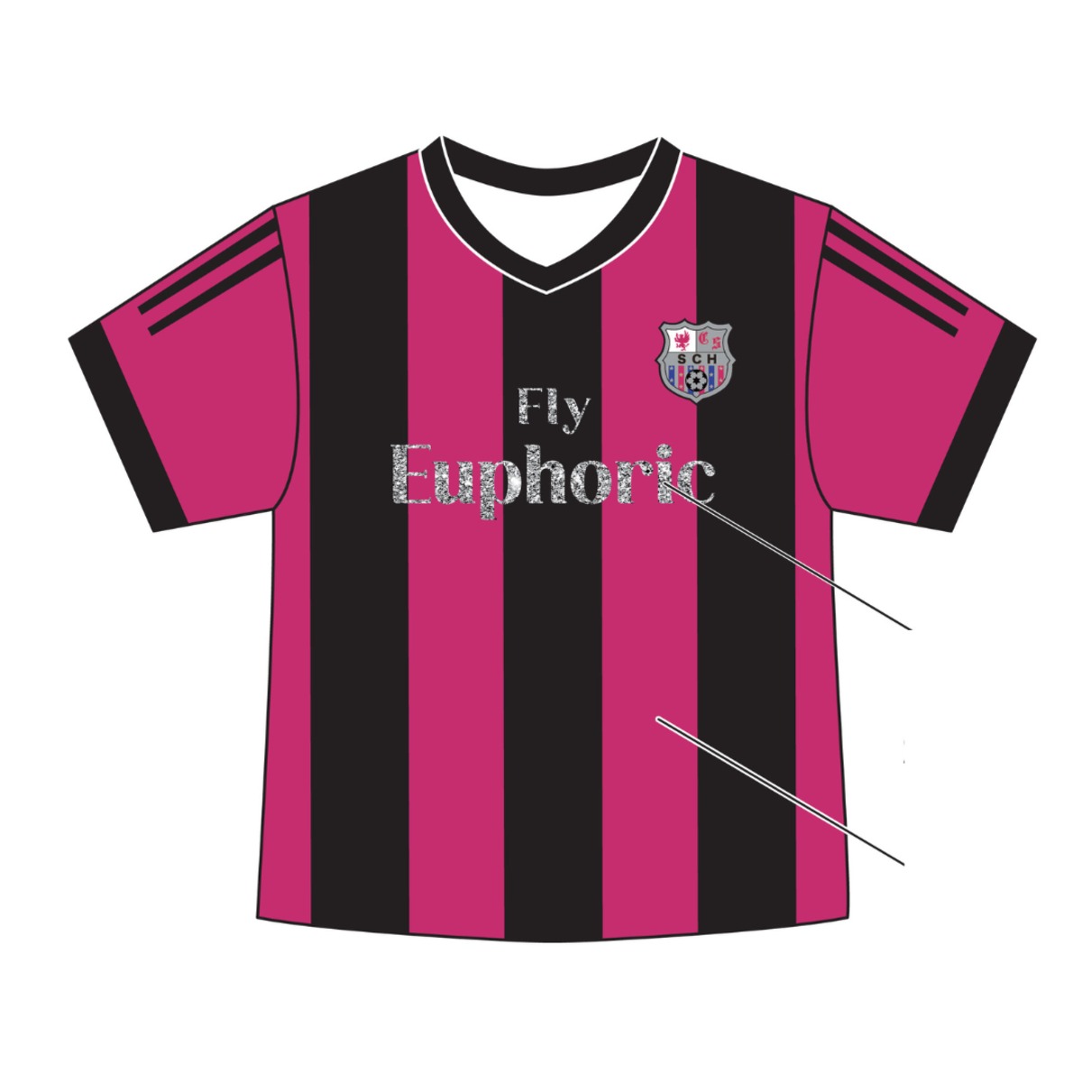 グリッタークラスTシャツ サッカーユニフォーム Z1570 | クラスTシャツSHOP