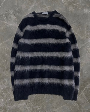 "Yohjiyamamoto pour homme" over size border knit