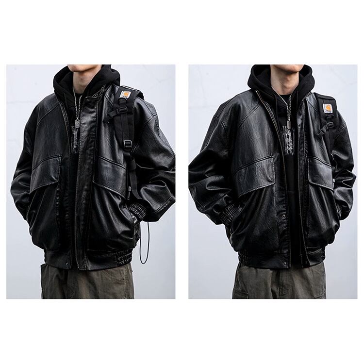 ★LOOSE BIKE WEAR STAND UP COLLAR TOP　　　A0871