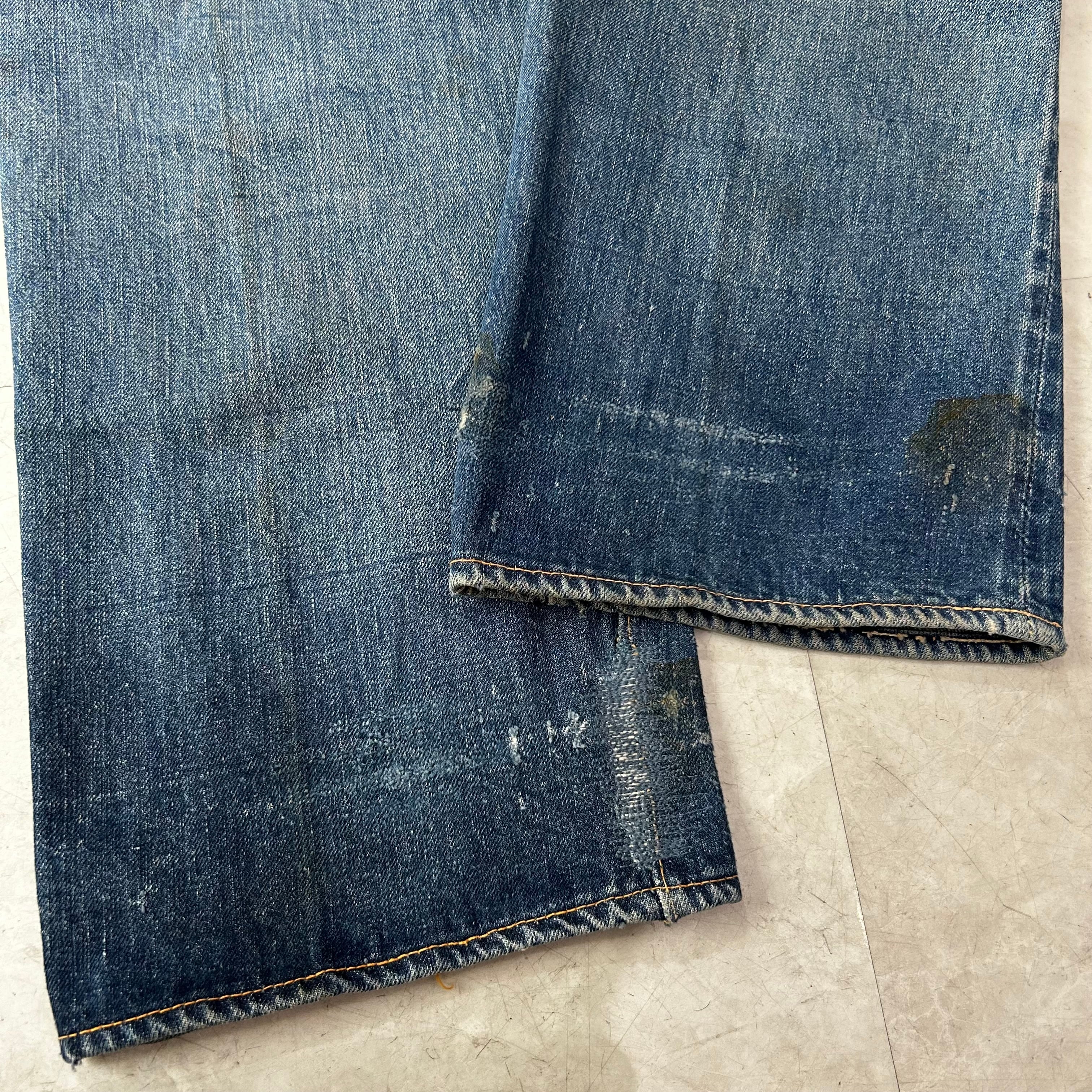 50s Levi's 501XX Leather Patch 50年代 リーバイス 革パッチ レザー
