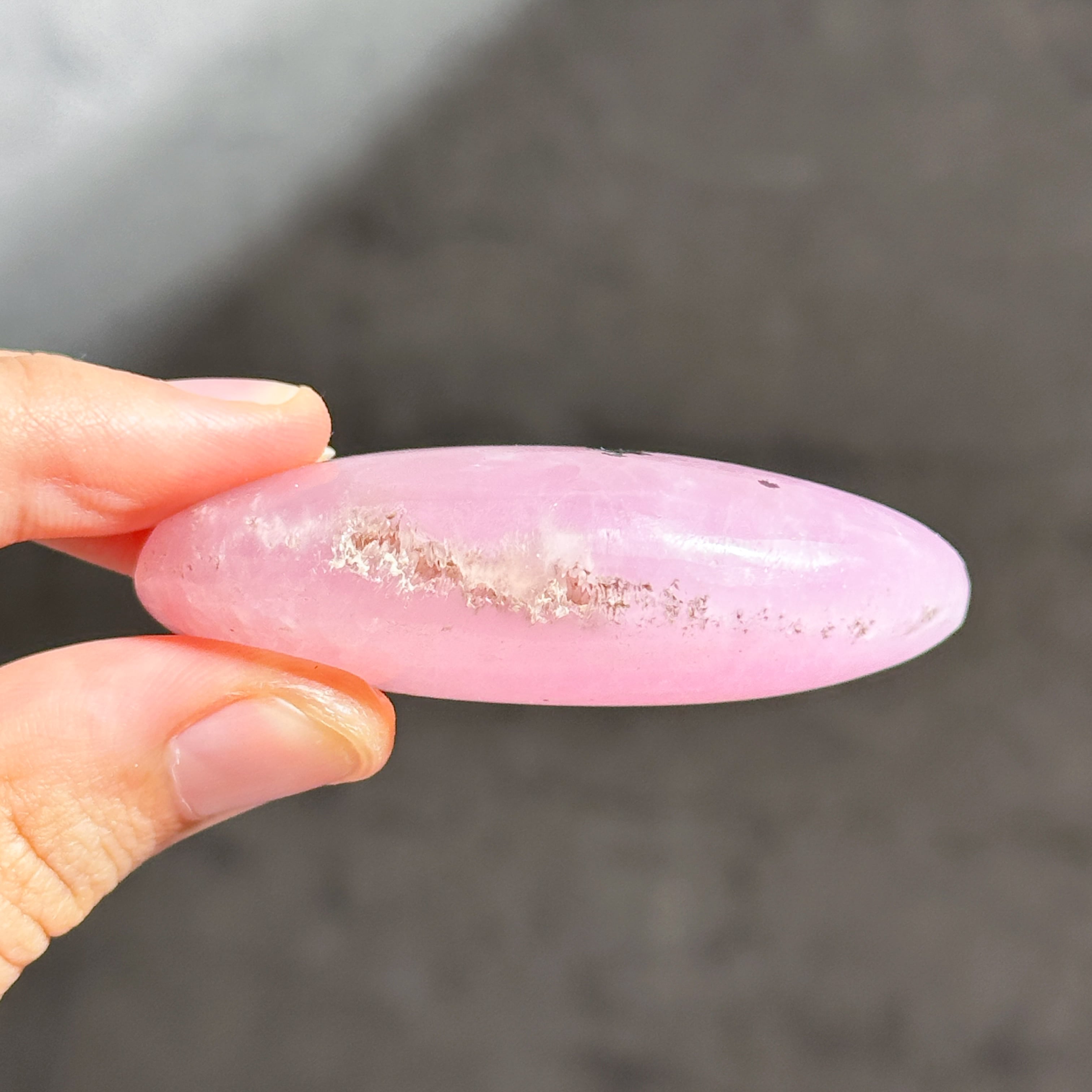 高品質】ピンクアラゴナイト パームストーン 94◇ Pink Aragonite Palm
