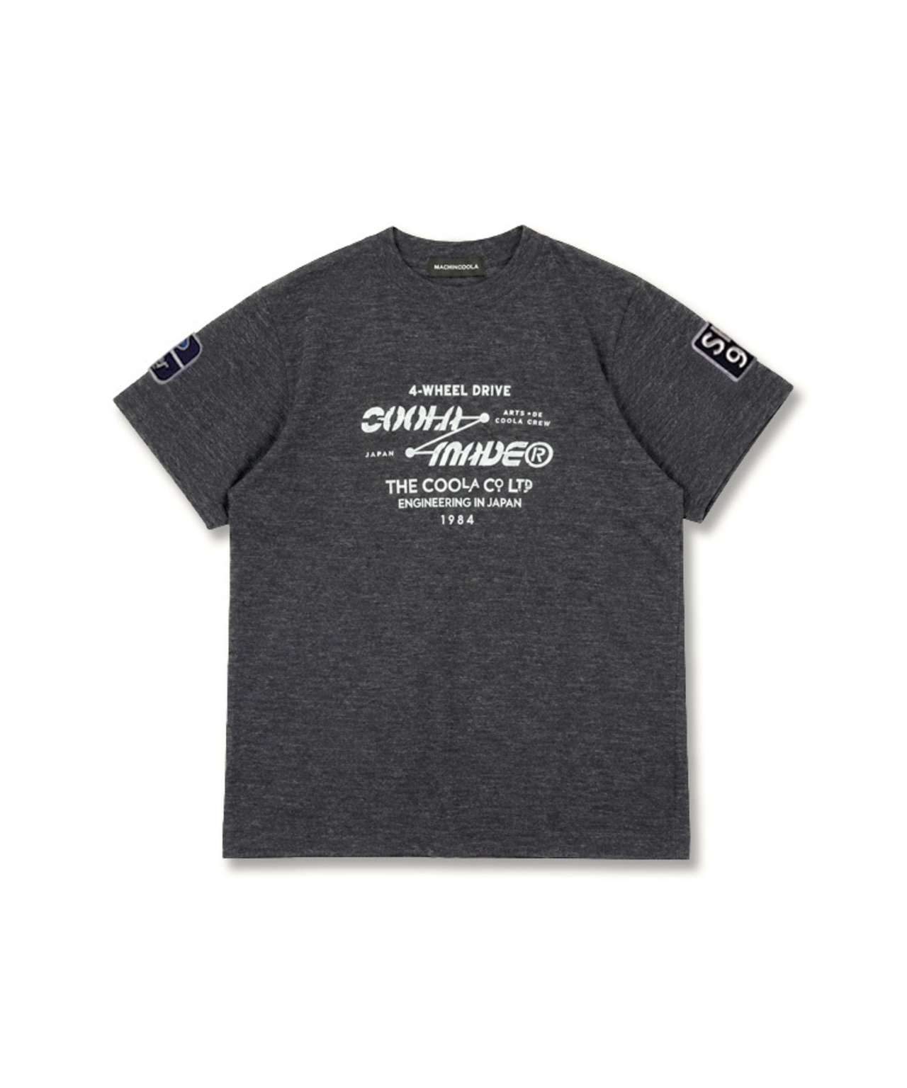 COOLAドライブプリントベーシックTシャツ (D/GRAY)　CQ-49002