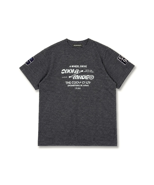 COOLAドライブプリントベーシックTシャツ (D/GRAY)　CQ-49002