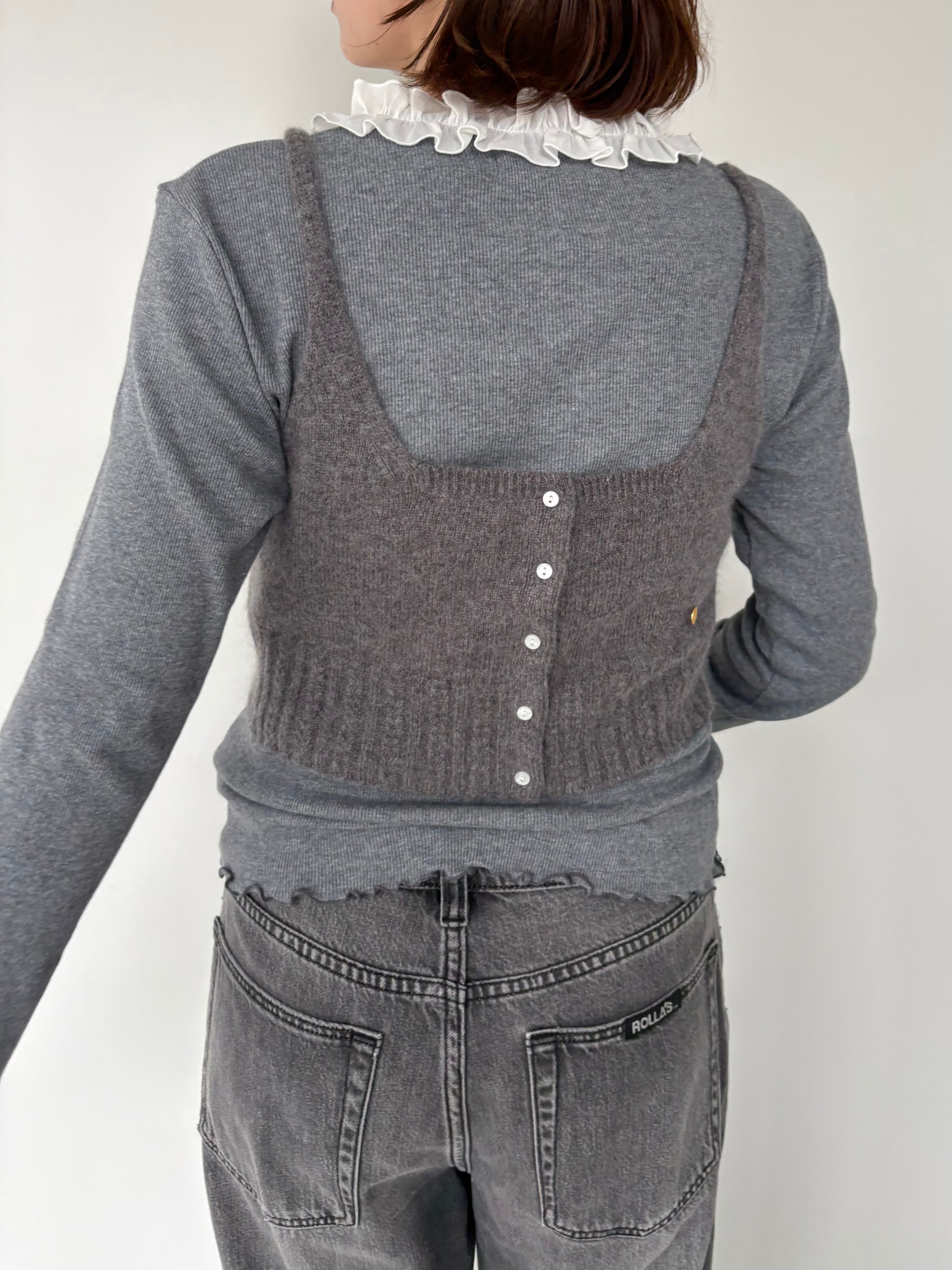 Bilitis dix-sept ans Frill Collar Cardigan 2916-497 | KOKO