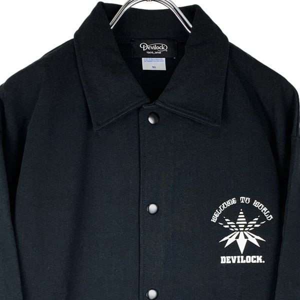 DEVILOCK デビロック「VECTOR LOGO COTTON COACH JACKET」コットン