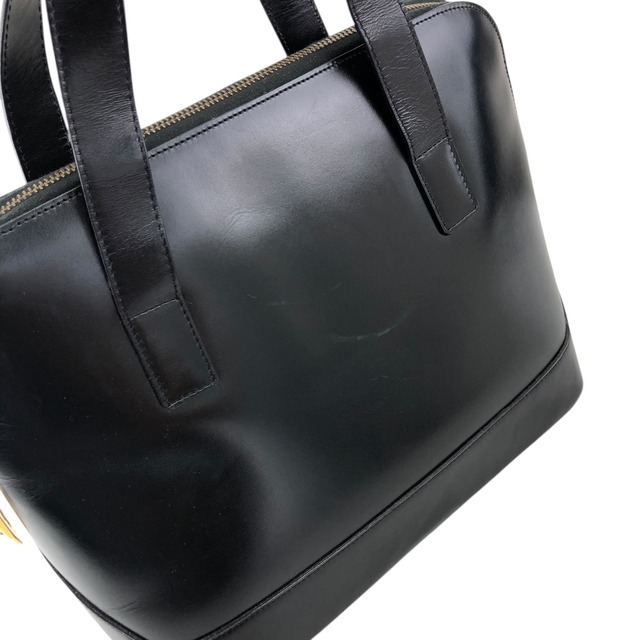CELINE セリーヌ ハンドバッグ ブラック レザー 2way ブガッディ vintage ヴィンテージ オールド 4ntwjy
