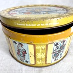 ヴィンテージ缶　お菓子缶　丸型　トランプ　12otdi7