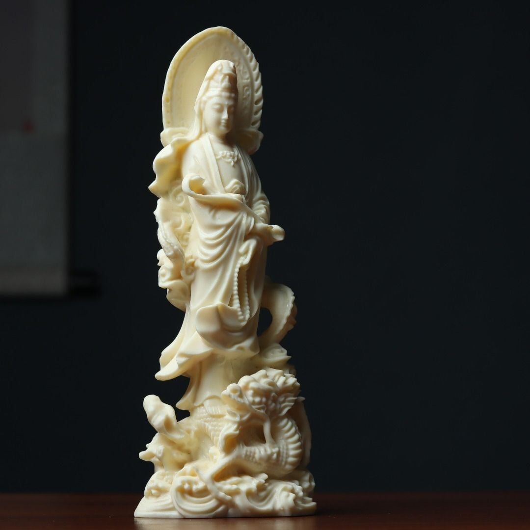 仏教コレクション【龍上観音菩薩　龍神観音　仏像　水晶】 仏教コレクション【龍上観音菩薩 龍神観音 仏像 水晶】 【公式通販】