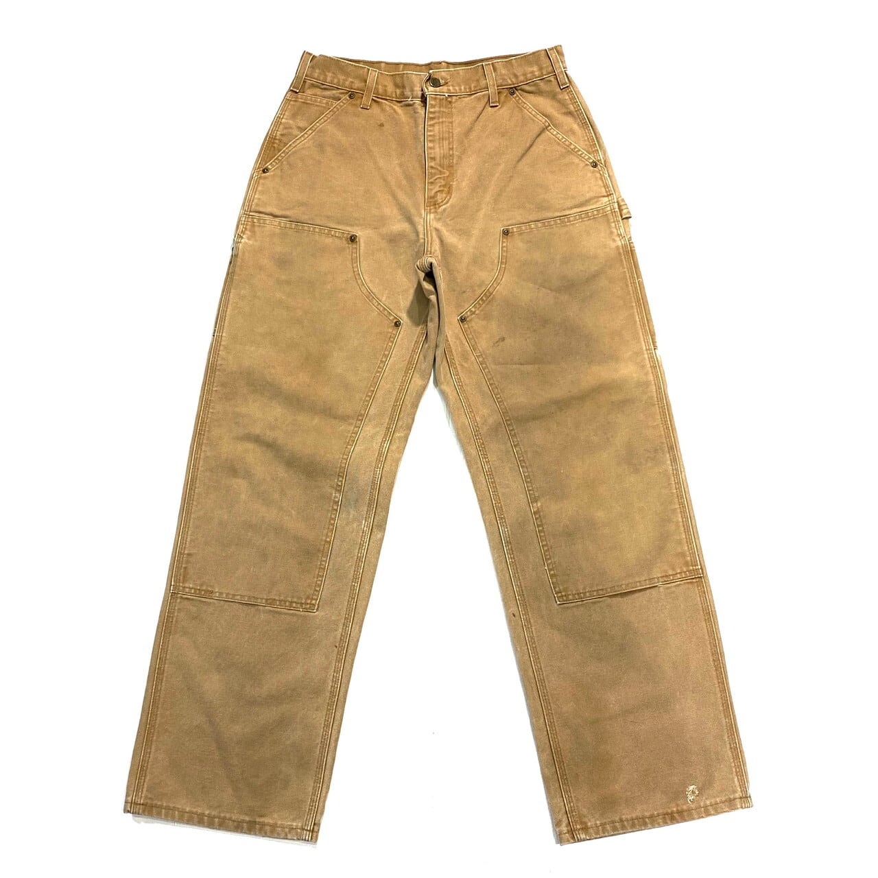 USA製 Carhartt カーハート ダブルニー ダック地ワークパンツ 