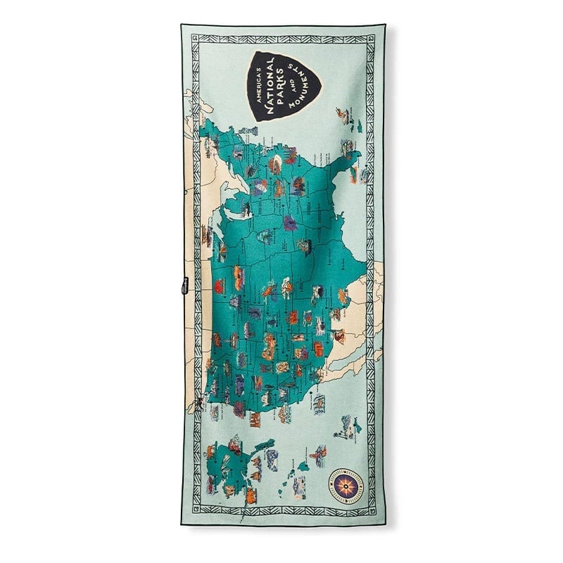 THE NOMADIX(ノマディックス)THE NOMADIX TOWEL -NATIONAL PARK MONUMENT MAP 高吸水タオル