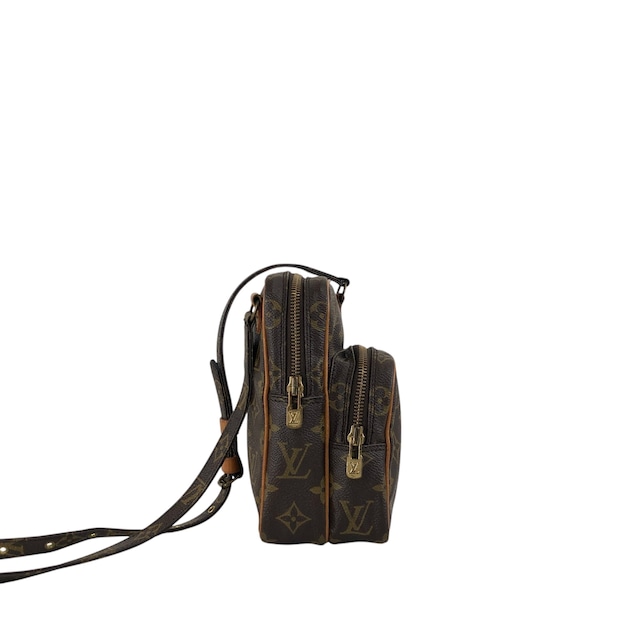 LOUIS VUITTON ルイヴィトン モノグラム ショルダーバッグ ブラウン PVC レザー 旧アマゾン vintage ヴィンテージ オールド zvucr2