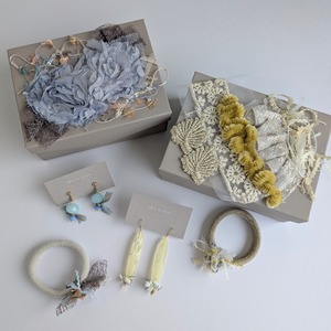 idee de tissu 色を楽しむアクセサリーボックス Yellow＆Blue