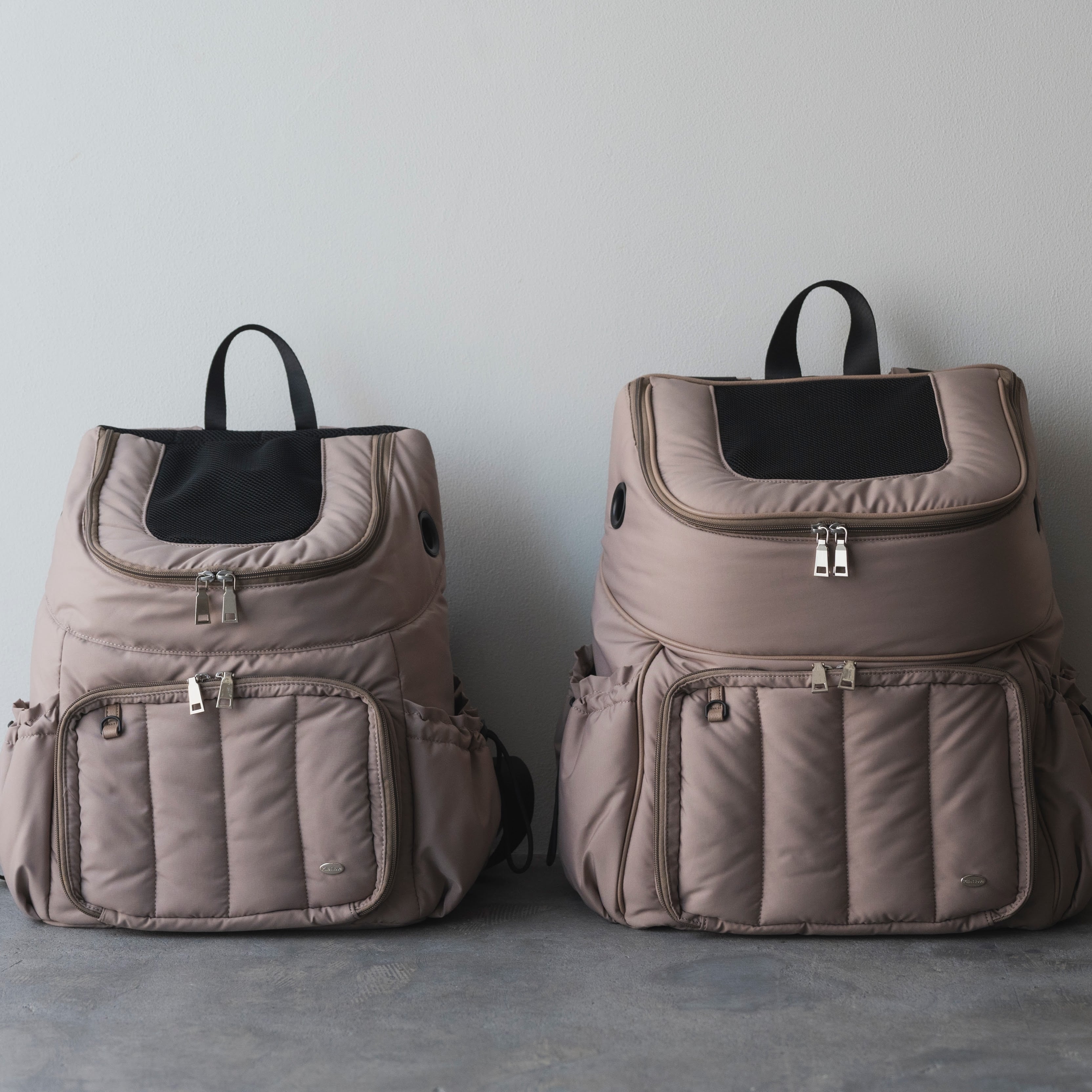 Cooling Set リュックキャリー&ハウス Lサイズ グレージュ 軽量