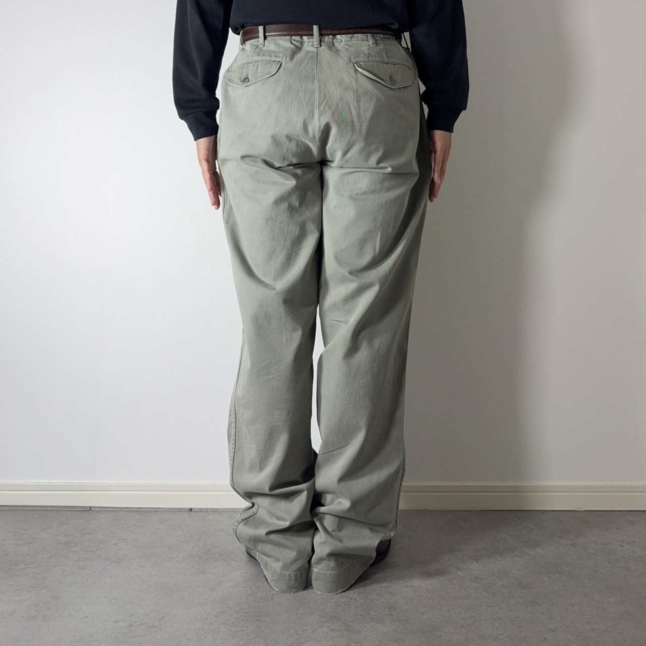 Polo by Ralph Lauren Military-inspired chino trousers sage green W34L32 古着 - 19