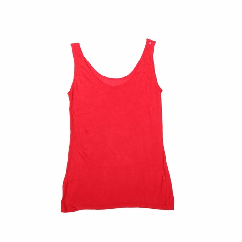 RedButtonKnitTankTop
