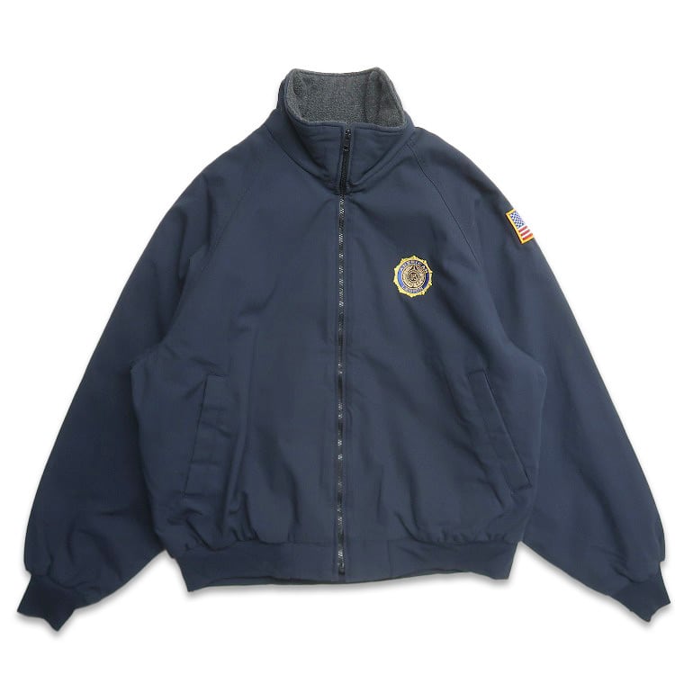 古着 USA製 King Louie American Legion 裏地フリース ジップアップ
