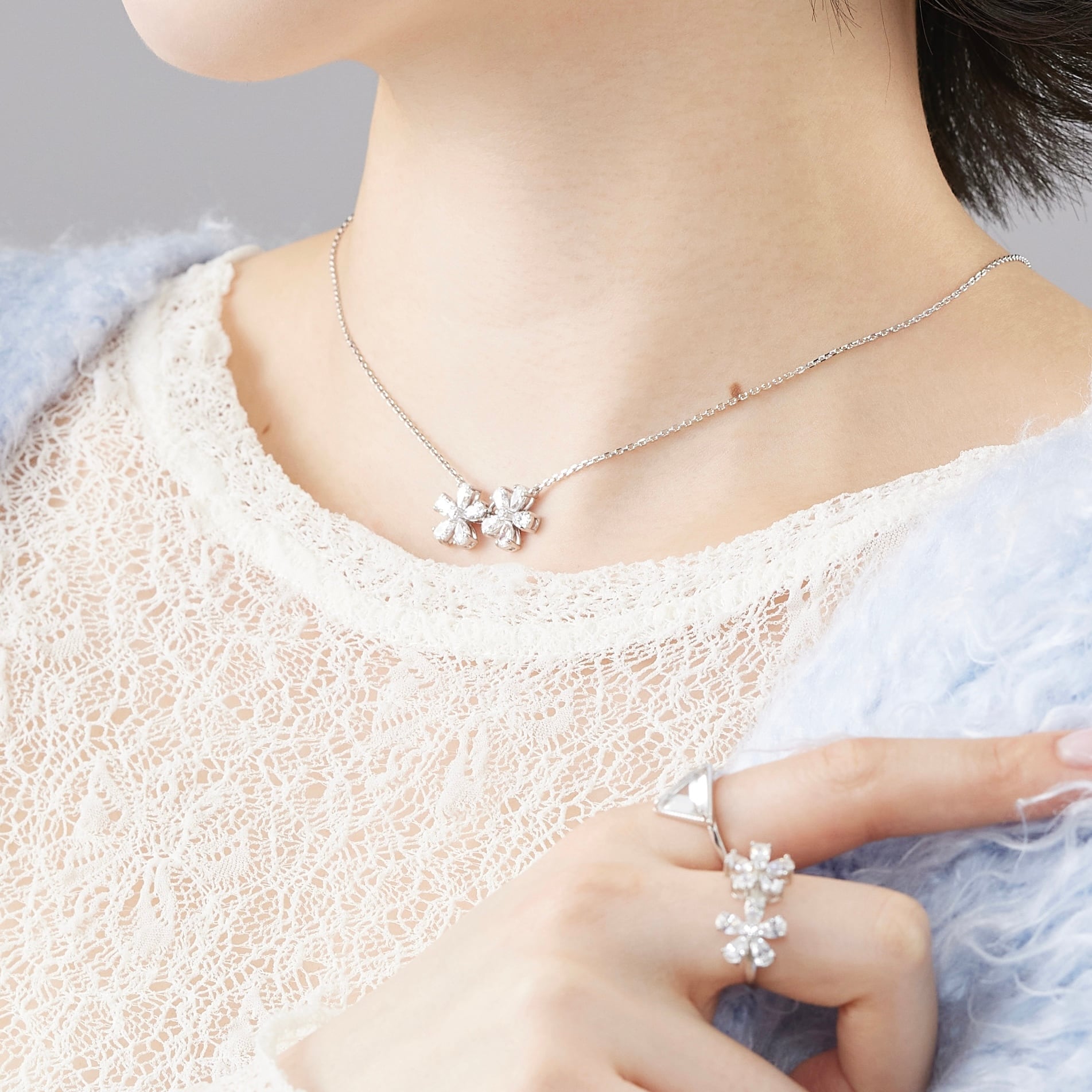 【fiore】4°C ネックレス Fiore】High carbon diamond necklace | LATUA STELLA