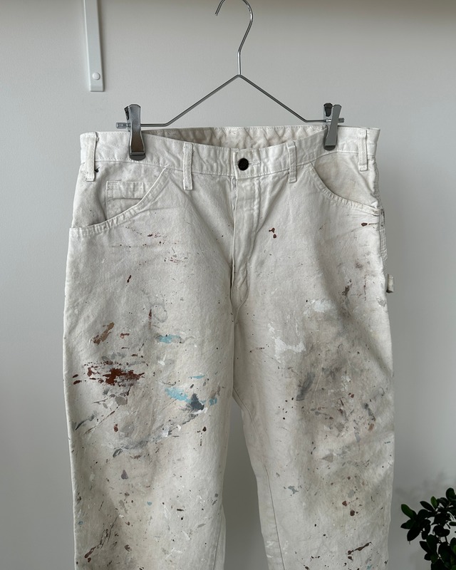 -Dickies- Vintage 00s white paintr pants