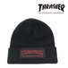 THRASHER スラッシャー ニットキャップ China Patch Beanie ブラック 帽子 ブランド ファッション メンズ レディース ブラック
