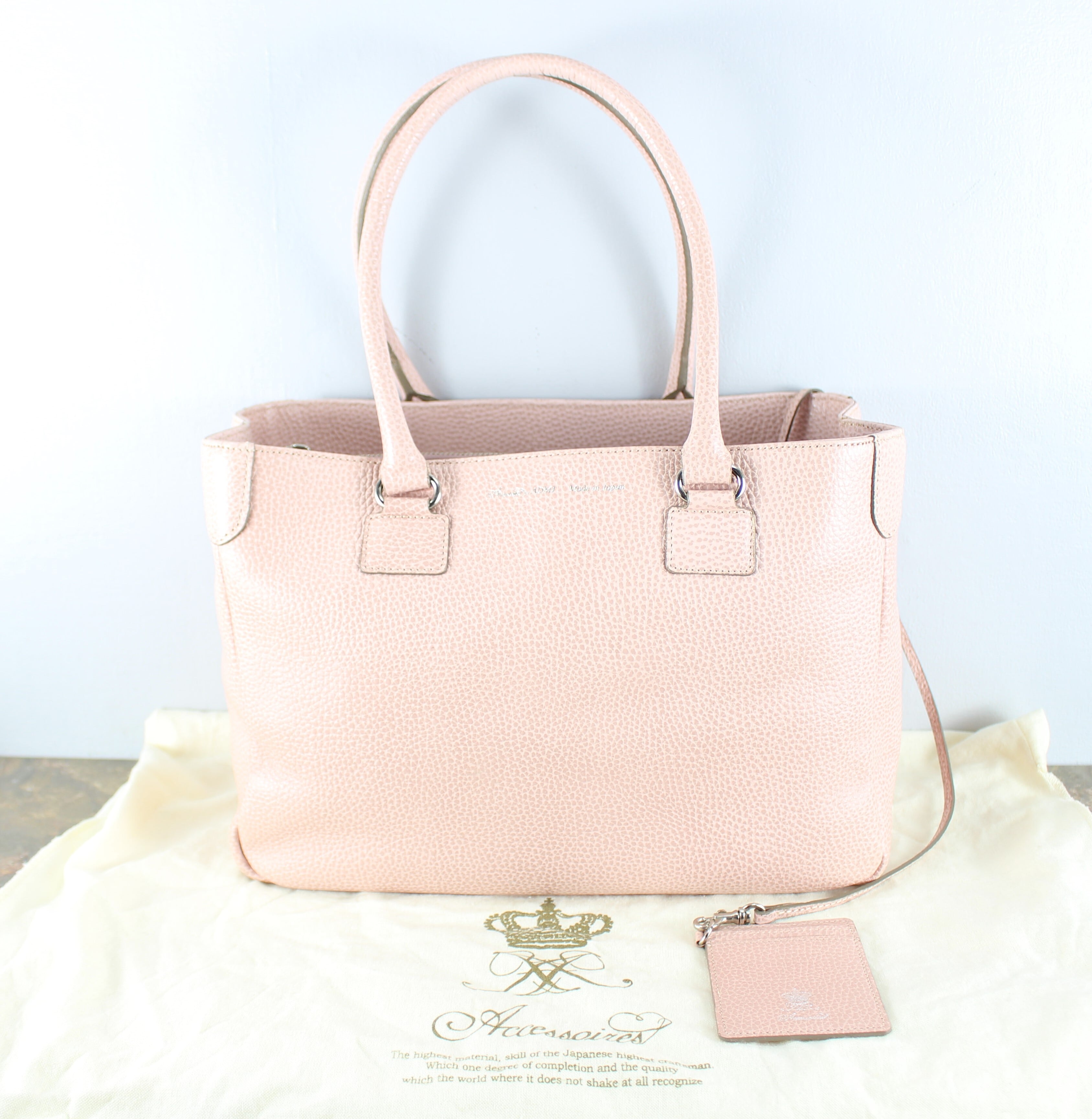 ADMJ Accessoires De Mademoiselle LEATHER TOTE BAG MADE IN JAPAN