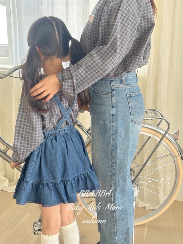 【即納】Papaya check shirt(KIDS用)/bbabba