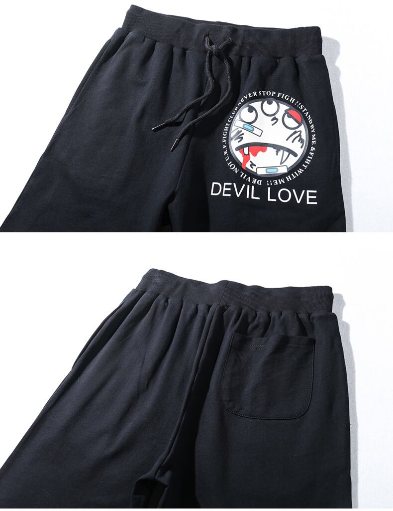 全1色 ハーフパンツ プリント カジュアル ストリート おしゃれ