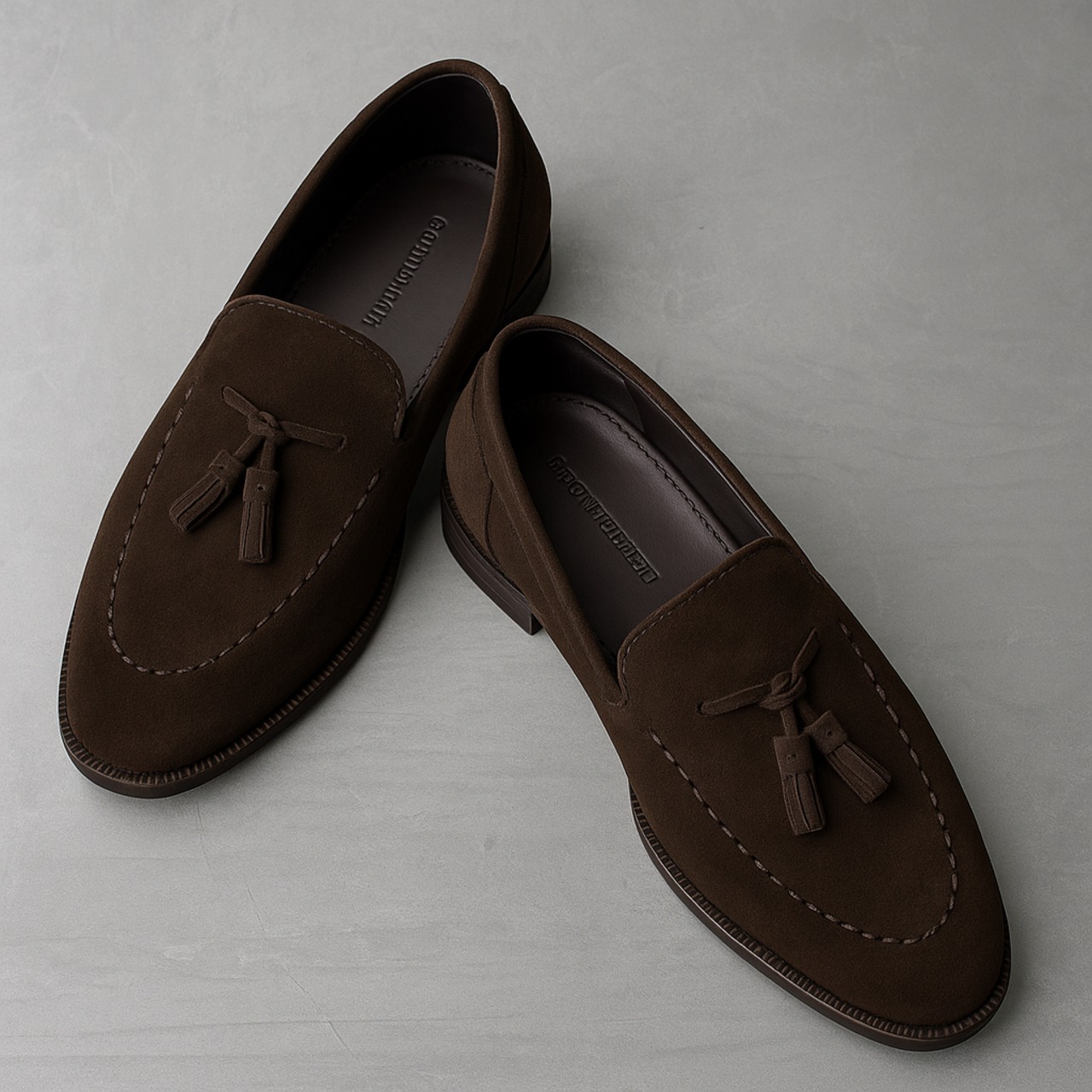 【深艶英雅】スウェードタッセルローファー