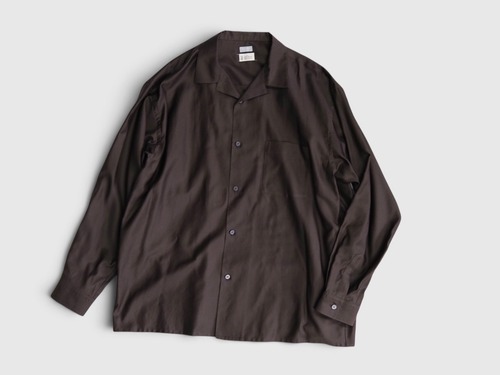 AMOSKEAG“OPEN COLLAR SHIRT BROWN”